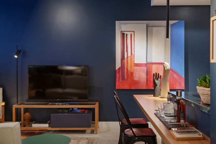 apartamento-de-arquiteto; apartamento-colorido; loft; arte-na-decoração; apartamento-pequeno
